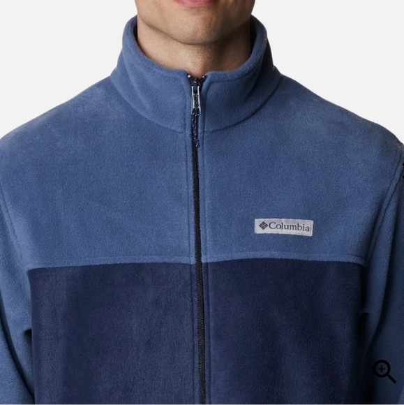 Columbia Navy Blue Full Zip Fleece Jacket - Picture 2 of 7